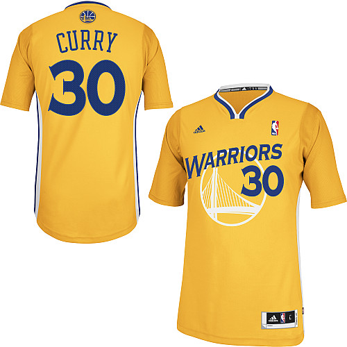  NBA 2013 New Style Golden State Warriors 30 Stephen Curry Swingman Alternate Yellow Jersey